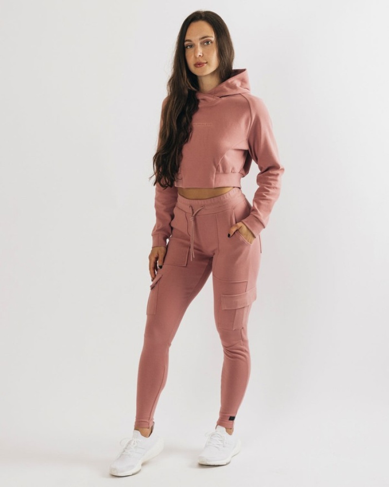 Alphalete Identity Cargo Donna Pantaloni Jogger Rosa | 24LDKTQUJ