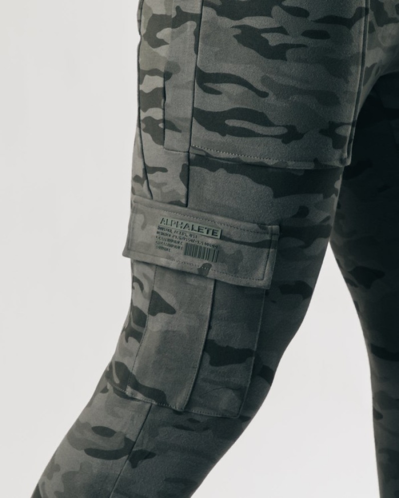 Alphalete Identity Cargo Uomo Pantaloni Jogger Camouflage | 46UISBEAH