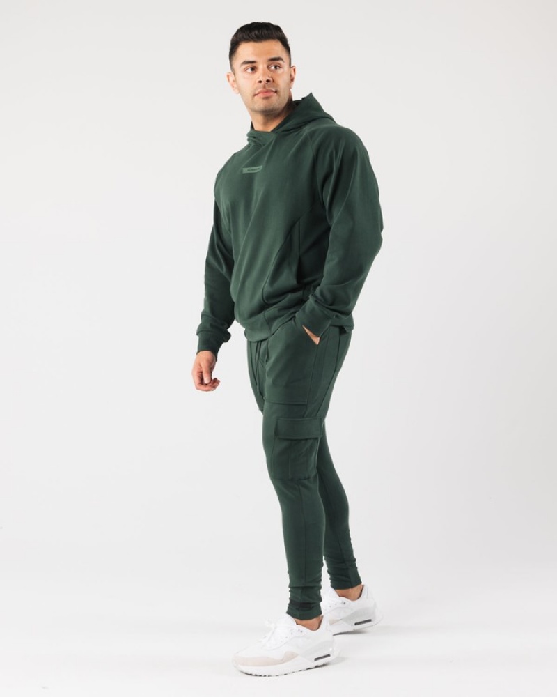 Alphalete Identity Cargo Uomo Pantaloni Jogger Verdi | 01EDWHRUL