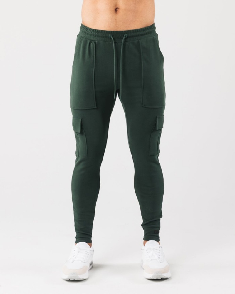 Alphalete Identity Cargo Uomo Pantaloni Jogger Verdi | 01EDWHRUL