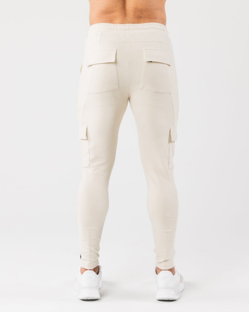 Alphalete Identity Cargo Uomo Pantaloni Jogger Bianche | 70YFPWCLZ