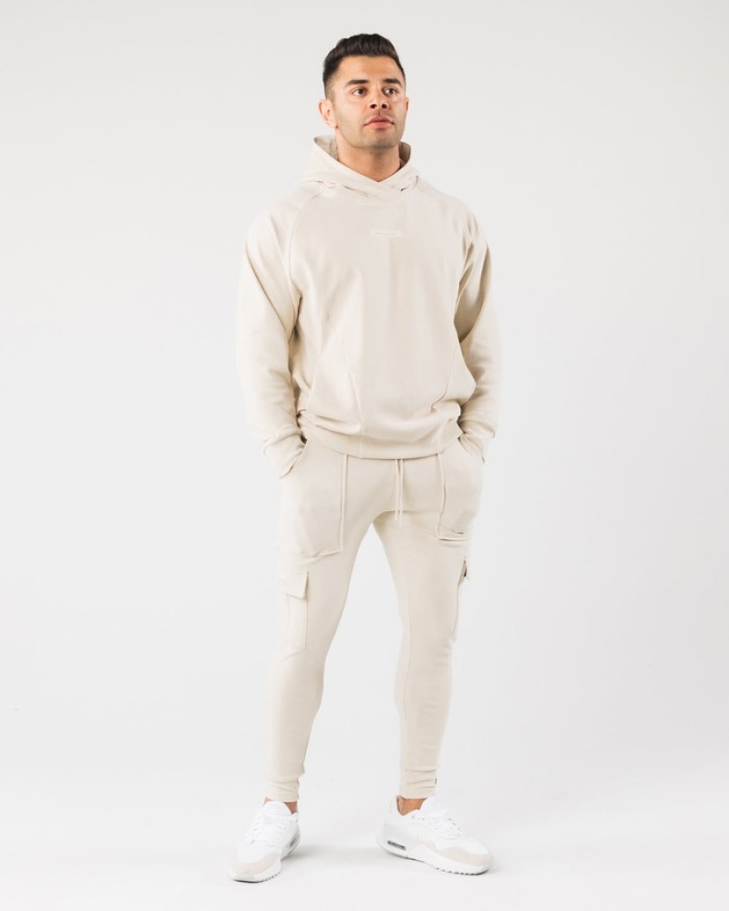 Alphalete Identity Cargo Uomo Pantaloni Jogger Bianche | 70YFPWCLZ
