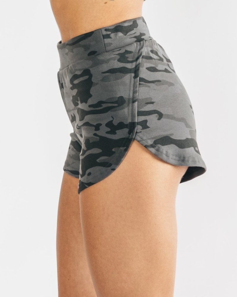 Alphalete Identity Cozy Donna Pantaloncini Camouflage | 94VYEGOPA