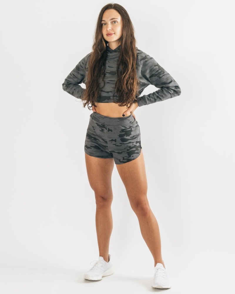 Alphalete Identity Cozy Donna Pantaloncini Camouflage | 94VYEGOPA