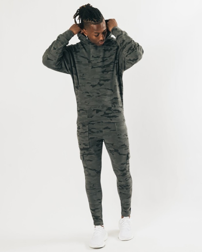 Alphalete Identity Pro Uomo Felpa Con Cappuccio Camouflage | 46JARYTOQ