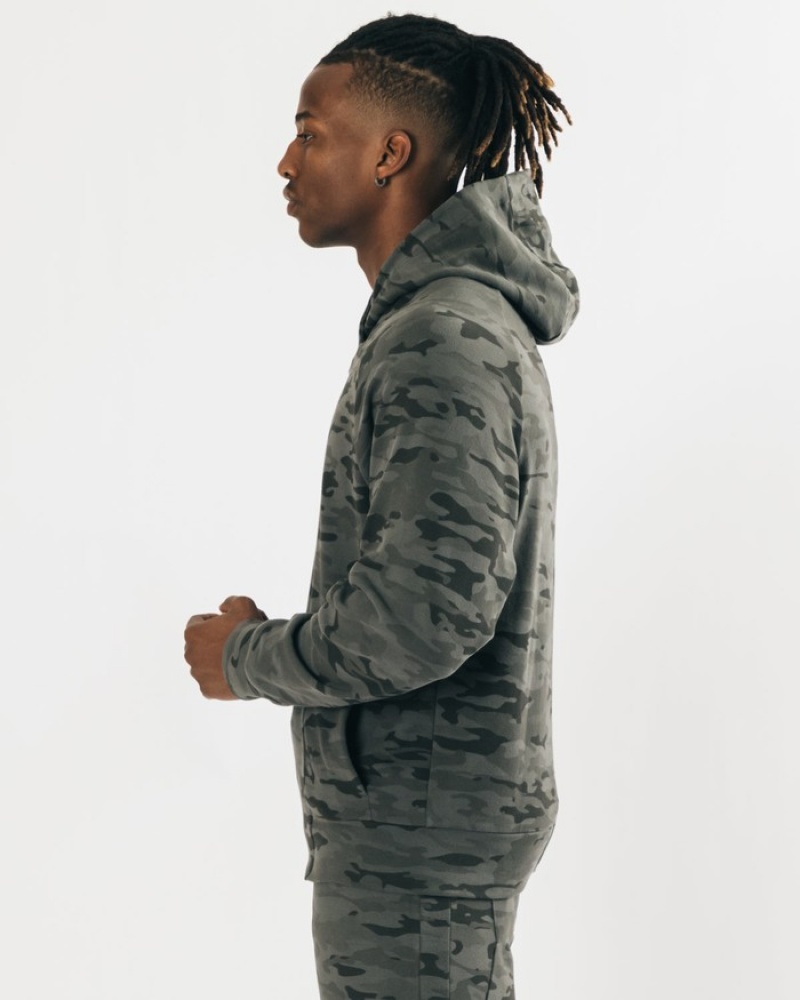 Alphalete Identity Pro Uomo Felpa Con Cappuccio Camouflage | 46JARYTOQ