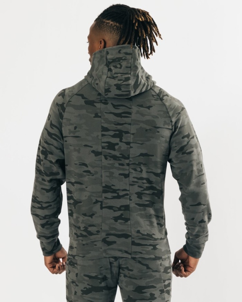 Alphalete Identity Pro Uomo Felpa Con Cappuccio Camouflage | 46JARYTOQ