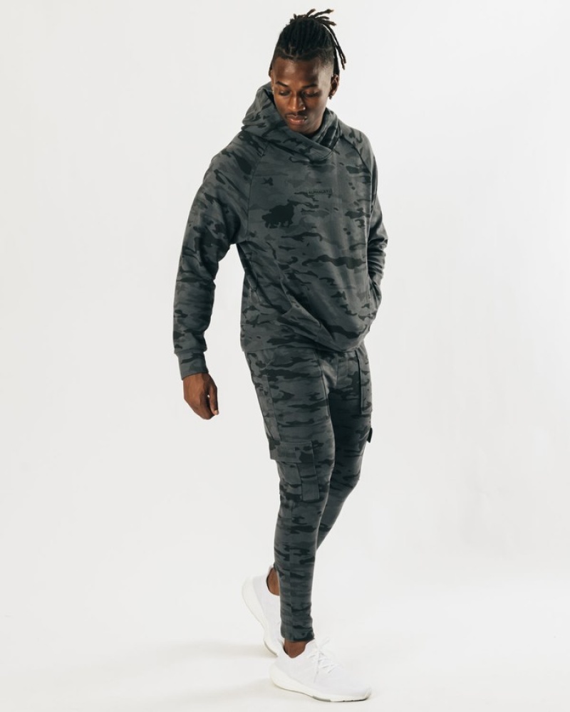 Alphalete Identity Pro Uomo Felpa Con Cappuccio Camouflage | 01ISUYLPV