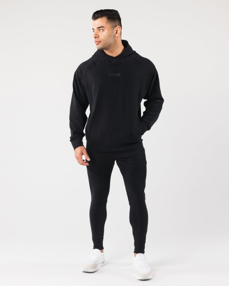 Alphalete Identity Pro Uomo Felpa Con Cappuccio Nere | 42GINTSUO
