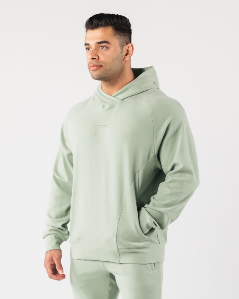 Alphalete Identity Pro Uomo Felpa Con Cappuccio Verde Oliva | 03RQDVSJX