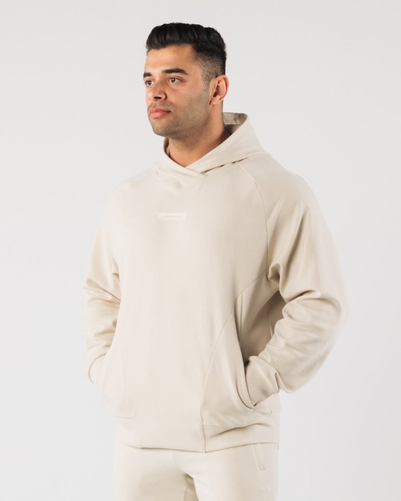 Alphalete Identity Pro Uomo Felpa Con Cappuccio Bianche | 54HTBLPEY