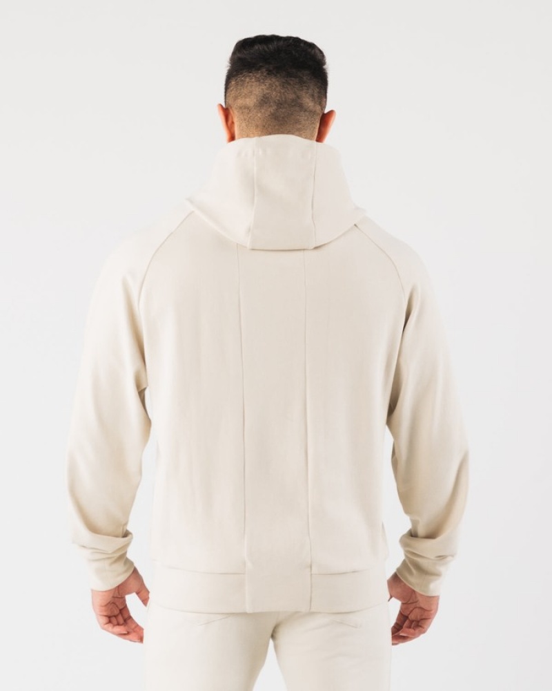 Alphalete Identity Pro Uomo Felpa Con Cappuccio Bianche | 54HTBLPEY