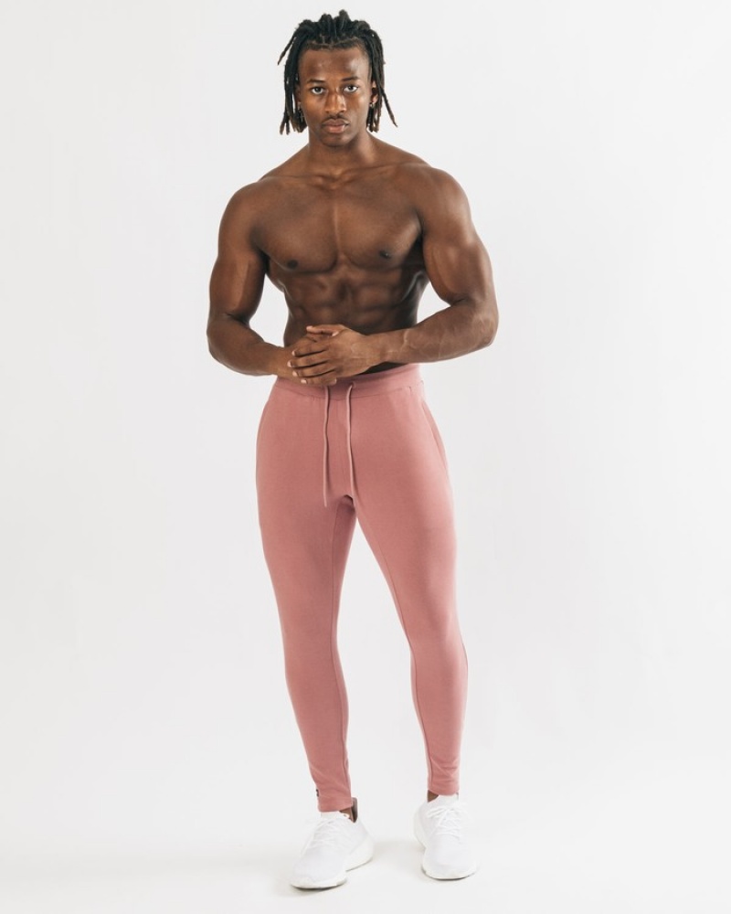 Alphalete Identity Uomo Pantaloni Jogger Rosa | 13CYFJVBP