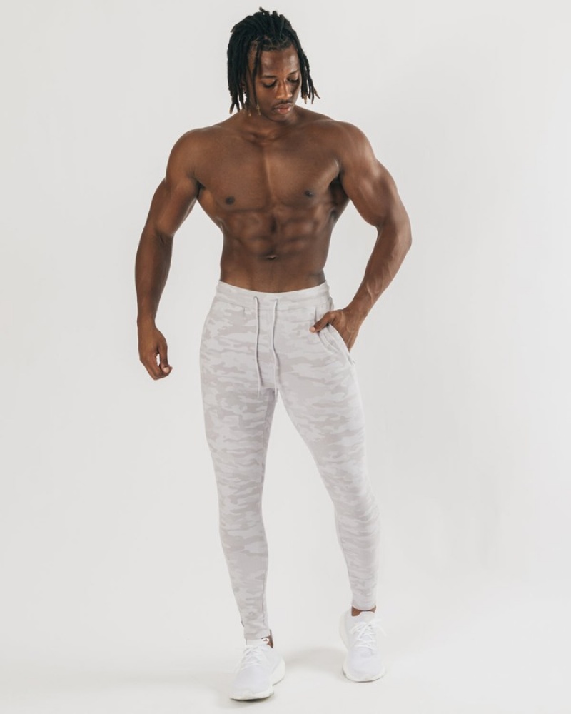 Alphalete Identity Uomo Pantaloni Jogger Argento Camouflage | 09WONXDVJ