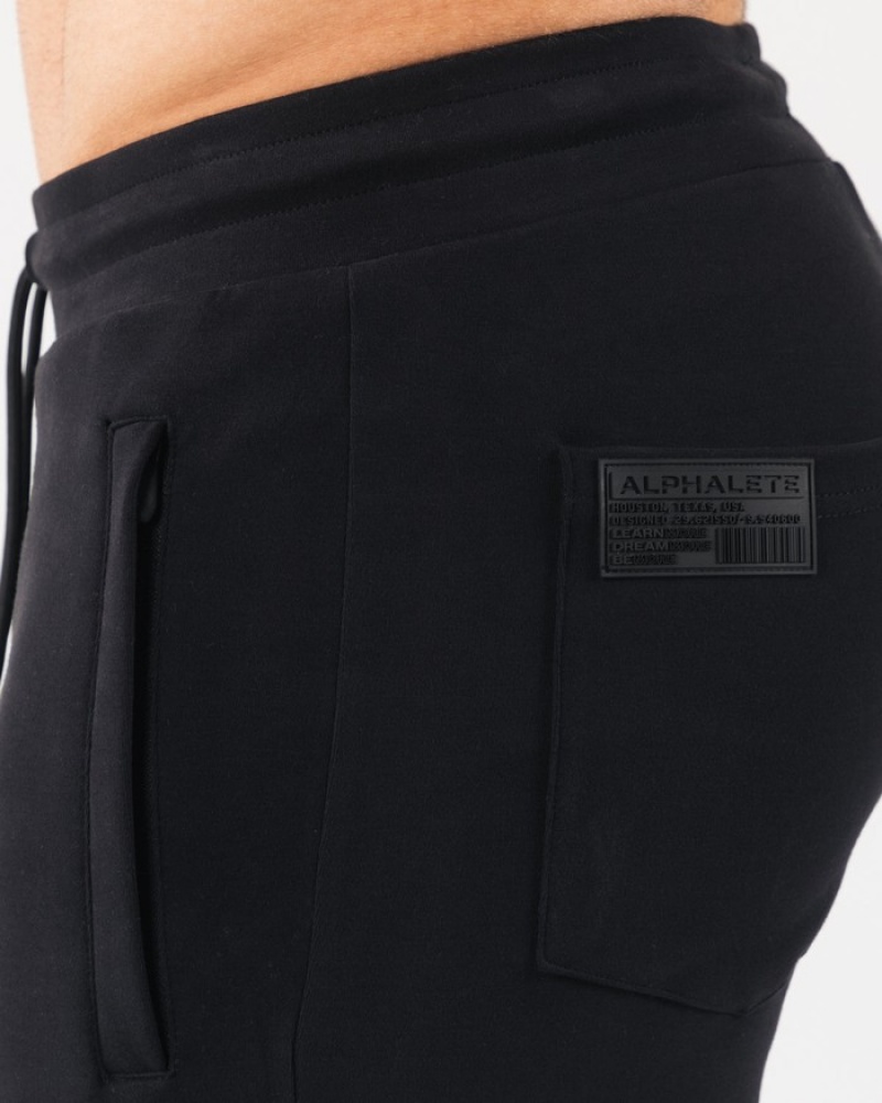 Alphalete Identity Uomo Pantaloni Jogger Nere | 75ZEXQMLR