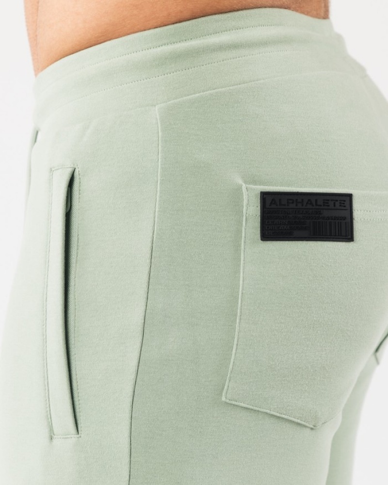 Alphalete Identity Uomo Pantaloni Jogger Verde Oliva | 40LXCBOGI