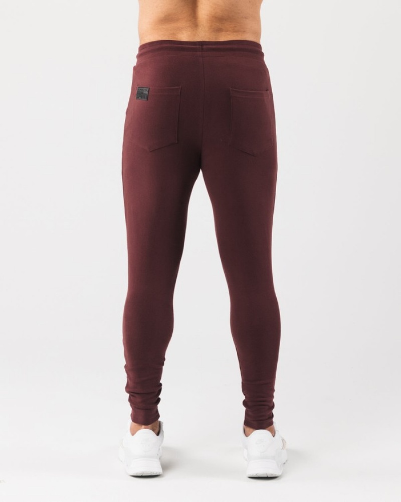 Alphalete Identity Uomo Pantaloni Jogger Bordeaux | 56FUOMRXP