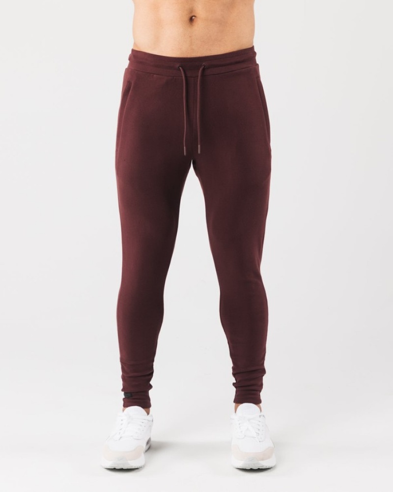 Alphalete Identity Uomo Pantaloni Jogger Bordeaux | 56FUOMRXP