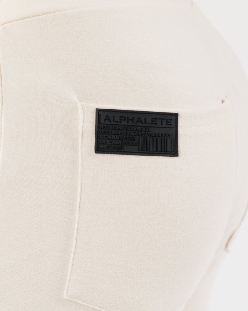 Alphalete Identity Uomo Pantaloni Jogger Bianche | 63EIPMWRC