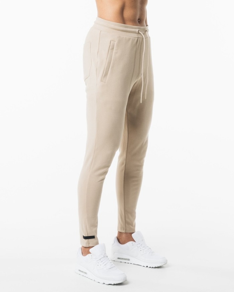 Alphalete Identity Uomo Pantaloni Jogger Beige | 36NHKPSBA
