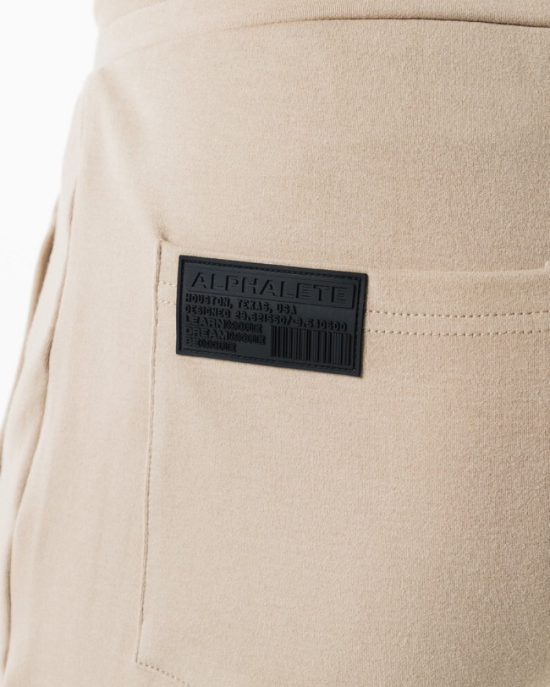 Alphalete Identity Uomo Pantaloni Jogger Beige | 36NHKPSBA
