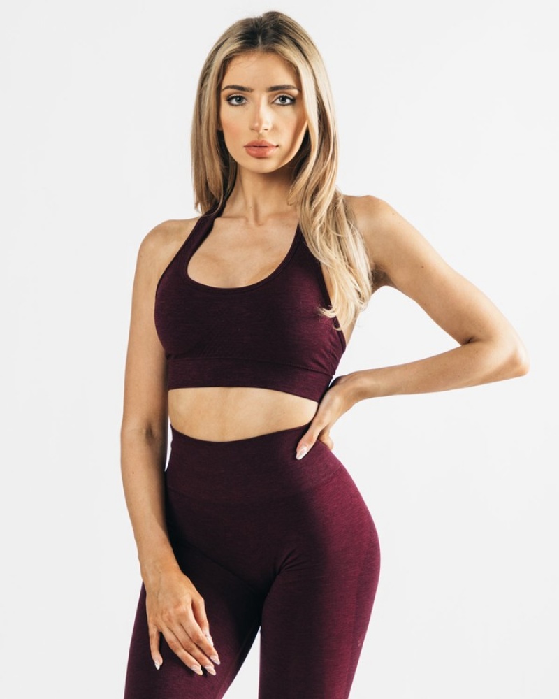 Alphalete Impact Donna Reggiseni Nere Rosa | 13JFEIGCZ
