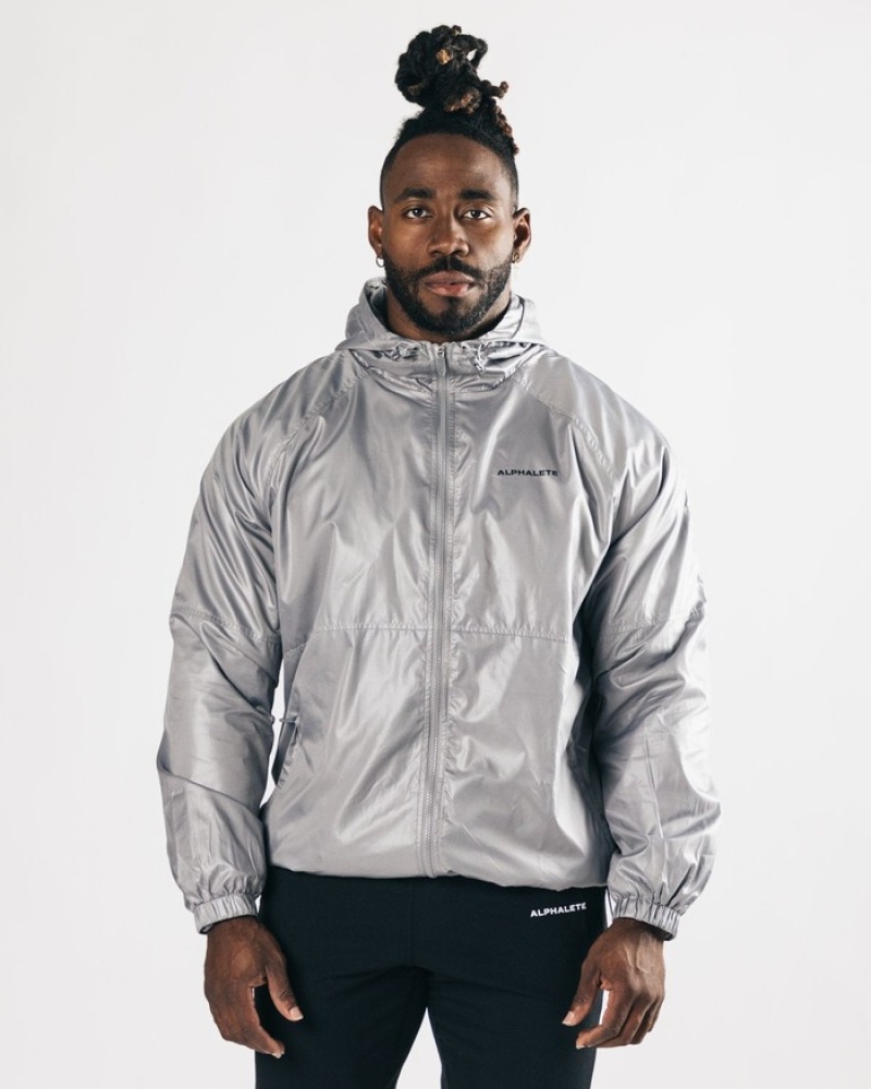 Alphalete Infinity Explorer Uomo Giacche Grigie | 57GLWMFJD