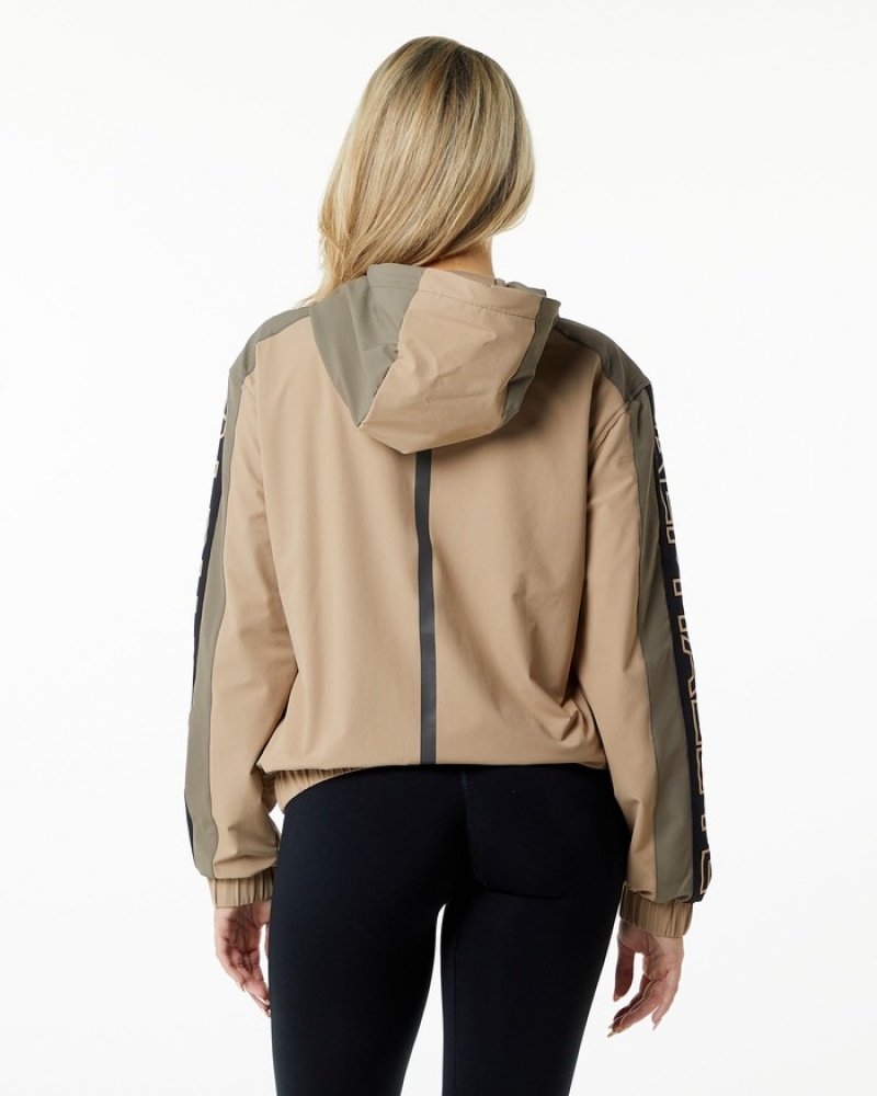 Alphalete Infinity Tech Donna Giacche Beige | 69DMENAKP