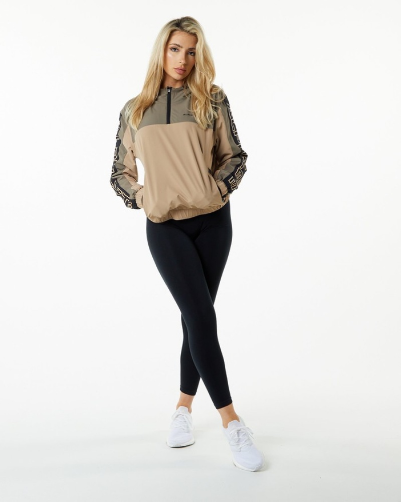 Alphalete Infinity Tech Donna Giacche Beige | 69DMENAKP