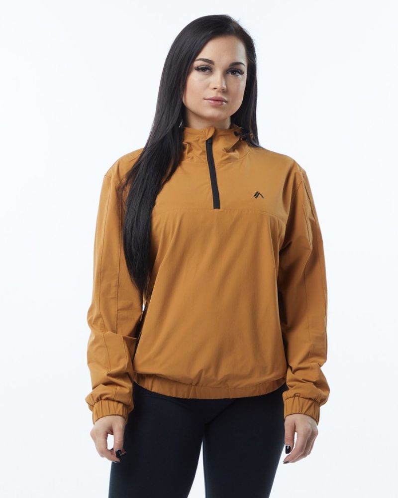 Alphalete Infinity Tech Donna Giacche Marroni | 71LRDBQHP