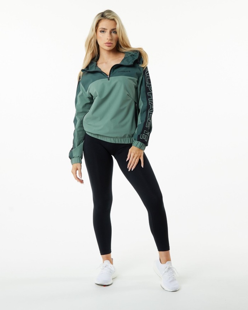Alphalete Infinity Tech Donna Giacche Verde Oliva | 83IDMFCRS