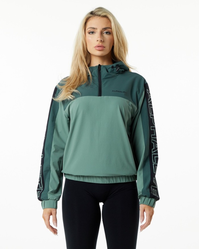 Alphalete Infinity Tech Donna Giacche Verde Oliva | 83IDMFCRS