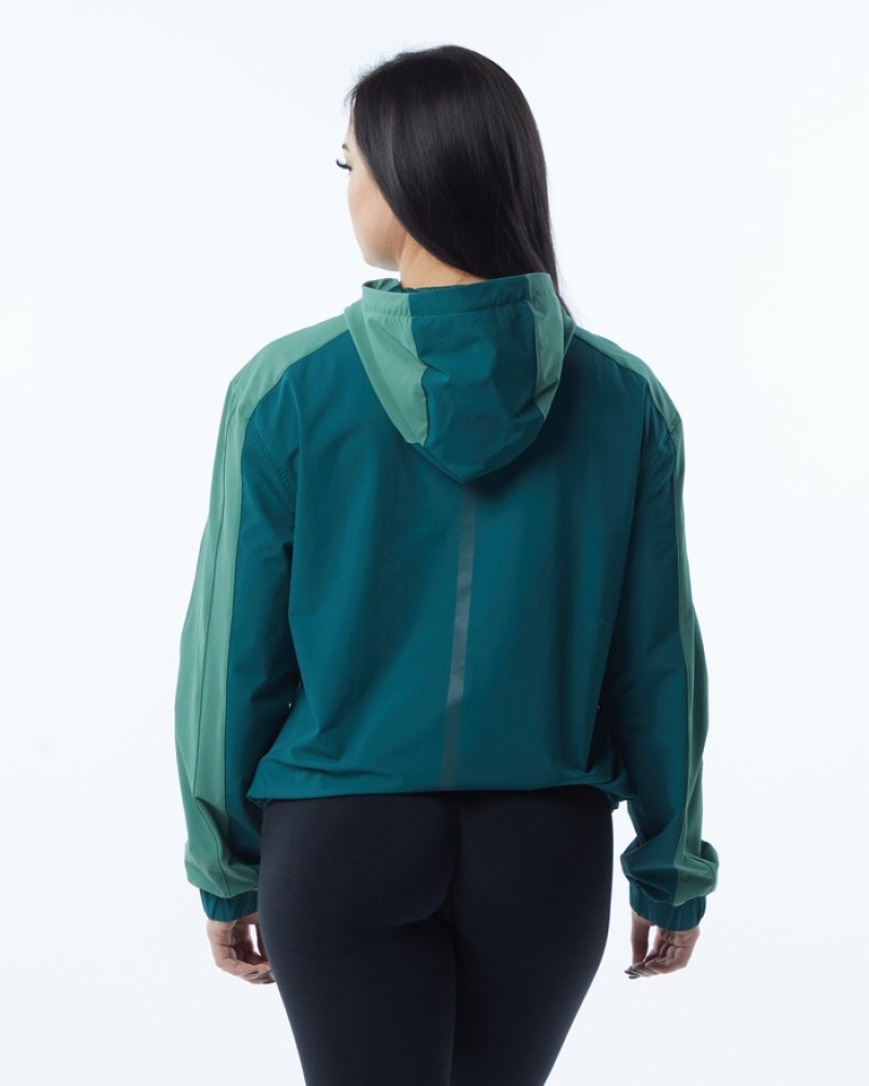 Alphalete Infinity Tech Donna Giacche Verdi | 93XLBWEQJ