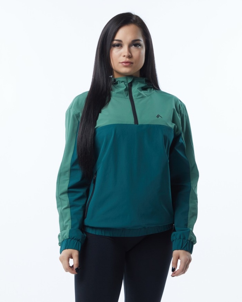 Alphalete Infinity Tech Donna Giacche Verdi | 93XLBWEQJ