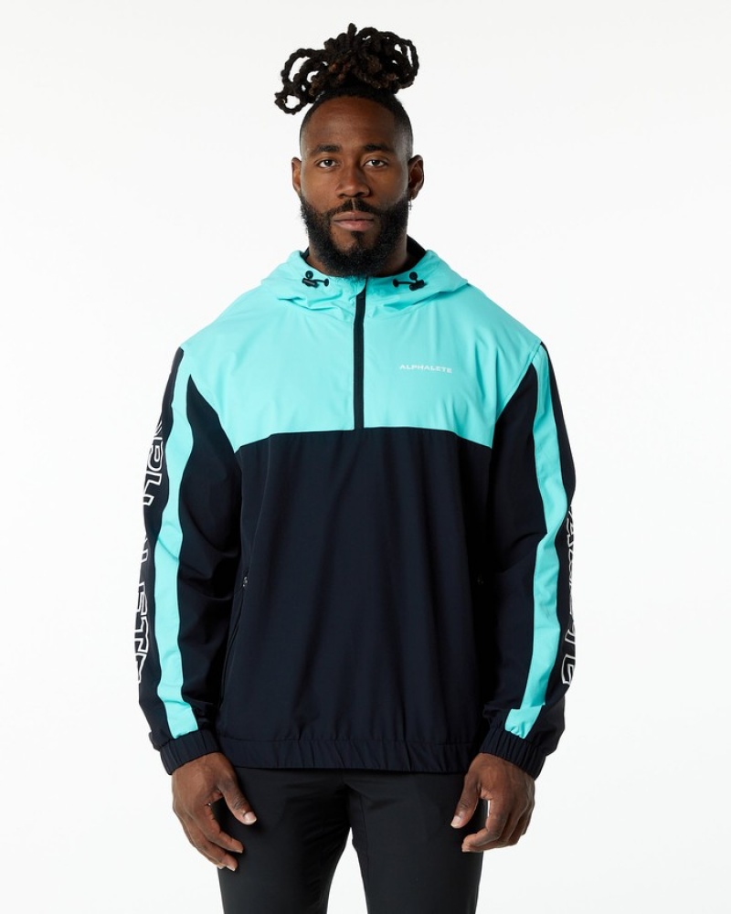Alphalete Infinity Tech Uomo Giacche Blu | 38BEJSMAH