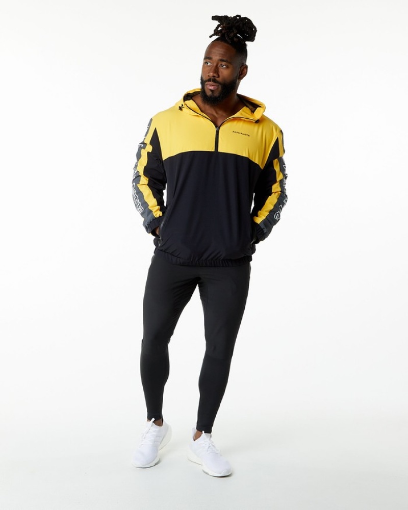 Alphalete Infinity Tech Uomo Giacche Gialle Nere | 83BGQEPSF