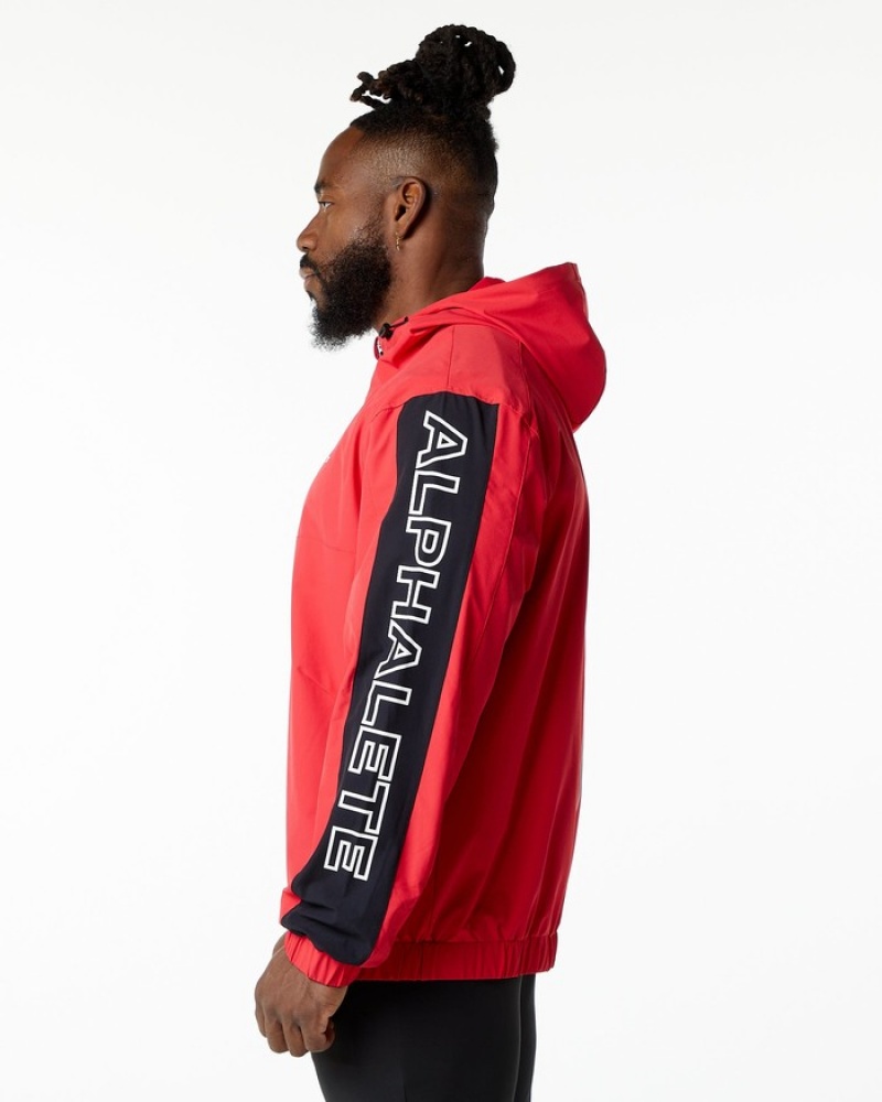 Alphalete Infinity Tech Uomo Giacche Rosse | 83HSEAXGR