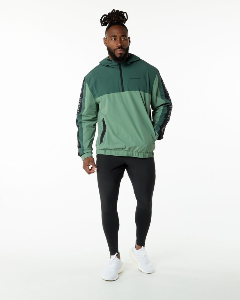Alphalete Infinity Tech Uomo Giacche Verde Oliva | 84HMSFAPC
