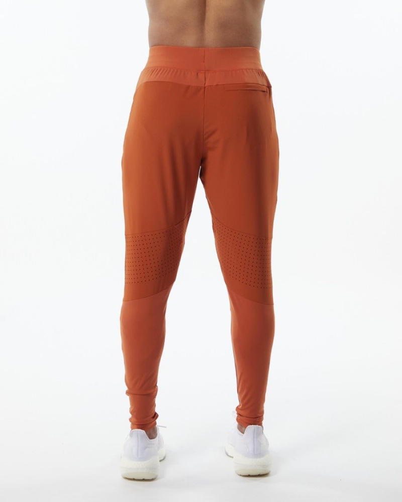 Alphalete Infinity Tech Uomo Pantaloni Jogger Arancioni | 38DQCWFIS