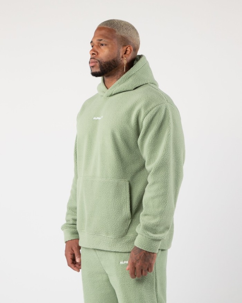 Alphalete King Uomo Felpa Con Cappuccio Verde Oliva | 41VWPQIBZ