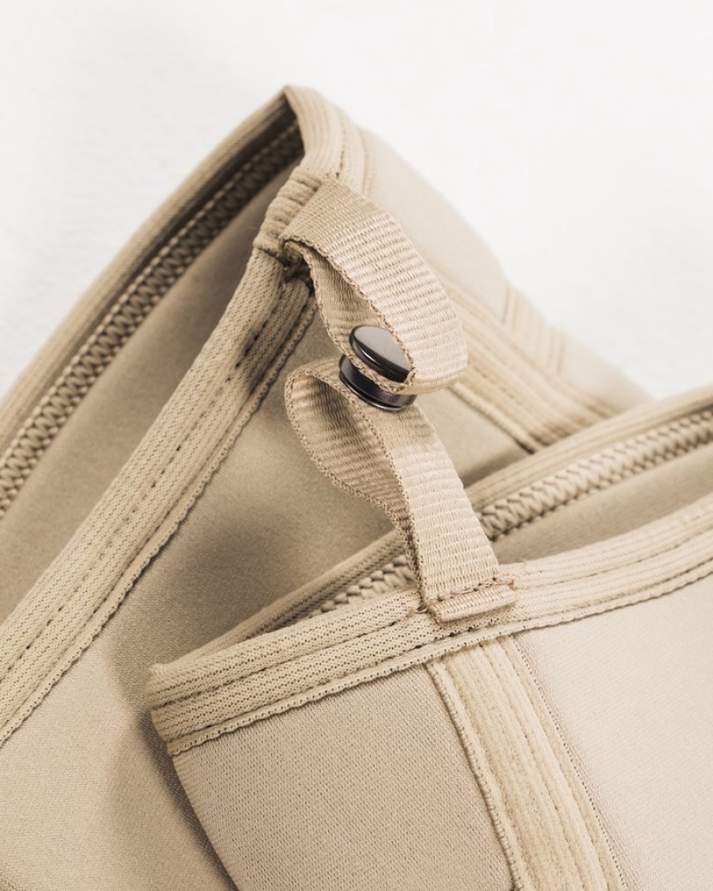 Alphalete Knee Sleeves Donna Altri Accessori Beige | 19EBNLTGC