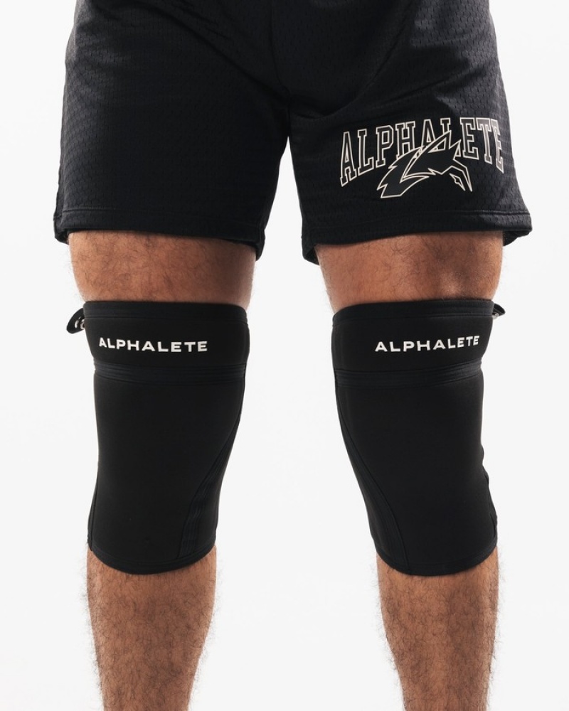 Alphalete Knee Sleeves Uomo Altri Accessori Nere | 79AYUPCNI