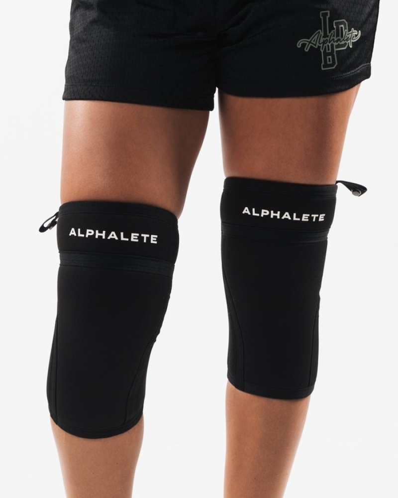 Alphalete Knee Sleeves Uomo Altri Accessori Nere | 79AYUPCNI