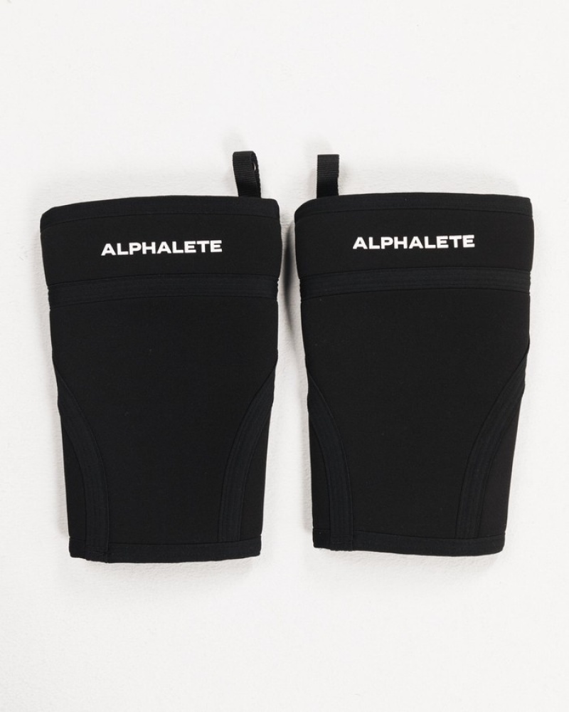 Alphalete Knee Sleeves Uomo Altri Accessori Nere | 79AYUPCNI
