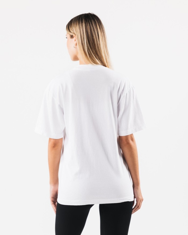 Alphalete LDB More Letter Uomo Camicie Bianche | 41GMKFIYE