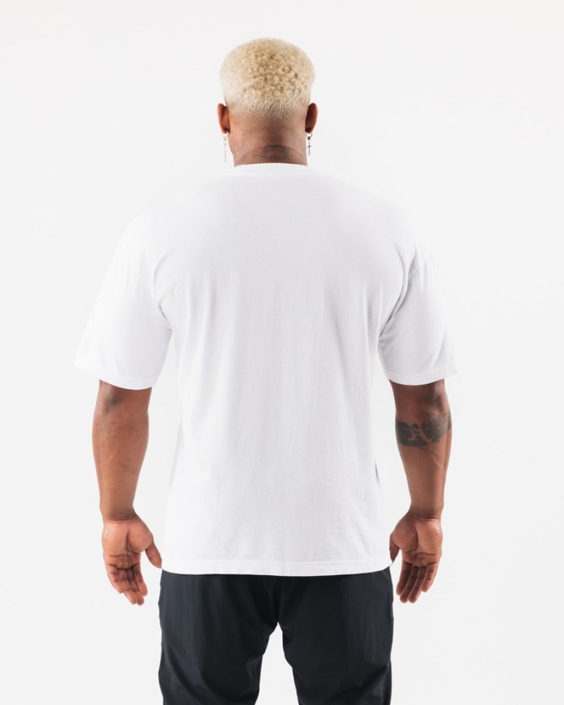 Alphalete LDB More Letter Uomo Camicie Bianche | 41GMKFIYE