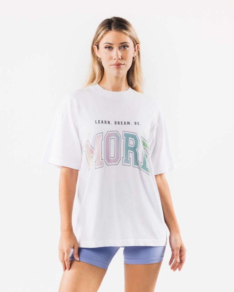Alphalete LDB More Uomo Camicie Bianche | 85NQBVXED