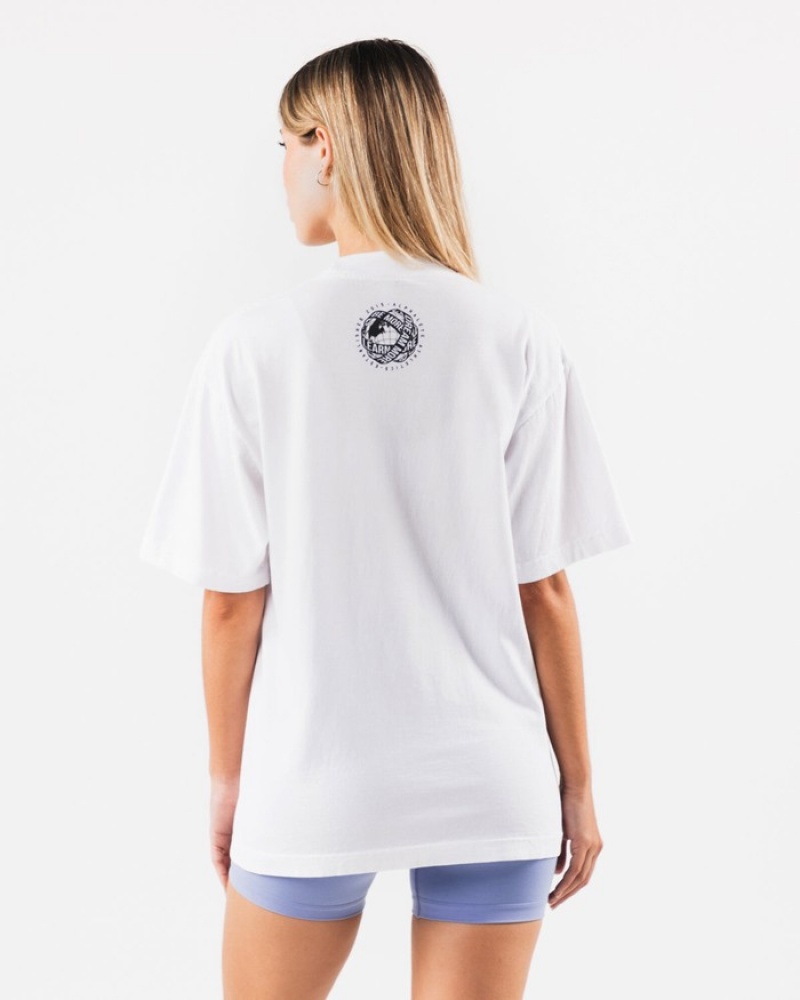 Alphalete LDB More Uomo Camicie Bianche | 85NQBVXED