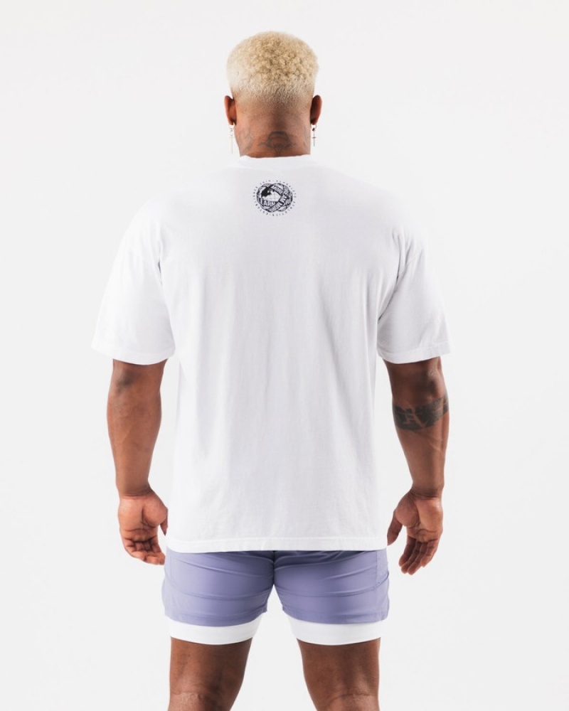 Alphalete LDB More Uomo Camicie Bianche | 85NQBVXED