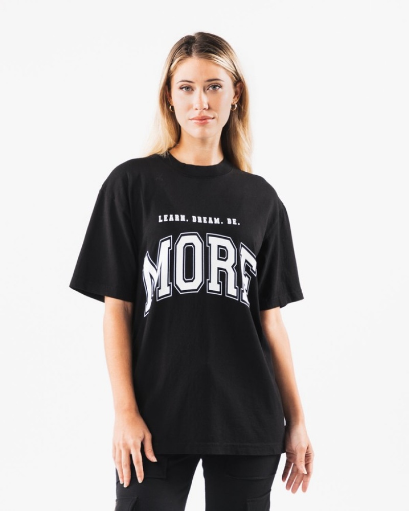 Alphalete LDB More Uomo Camicie Nere Bianche | 96ERXPWMK